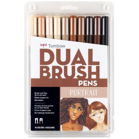 Tombow 10 Color Dual Brush Pen Sets