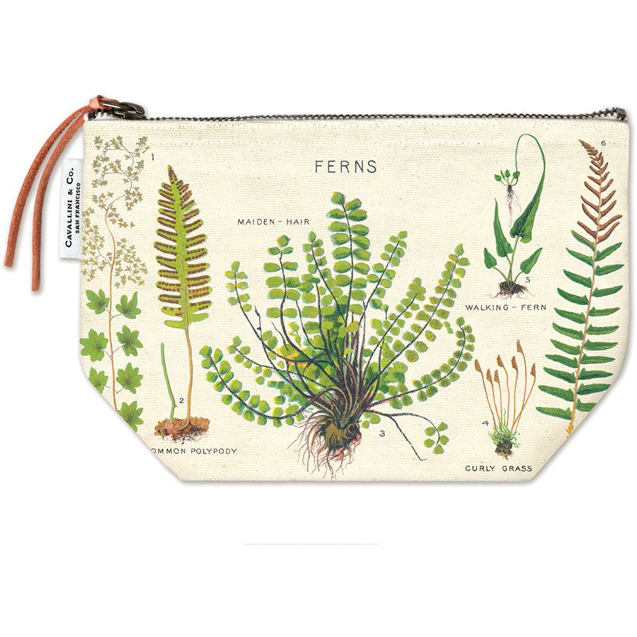 Pouch Vintage Inspired Ferns