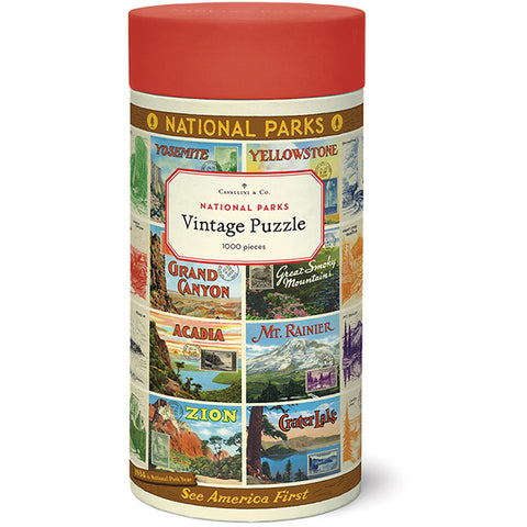 1000 Piece Puzzle  Vintage Inspired National Parks 2