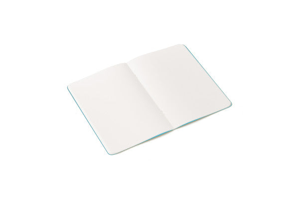 Notebook 5.8" x 8.3" Staple-Bound Blank Turquoise