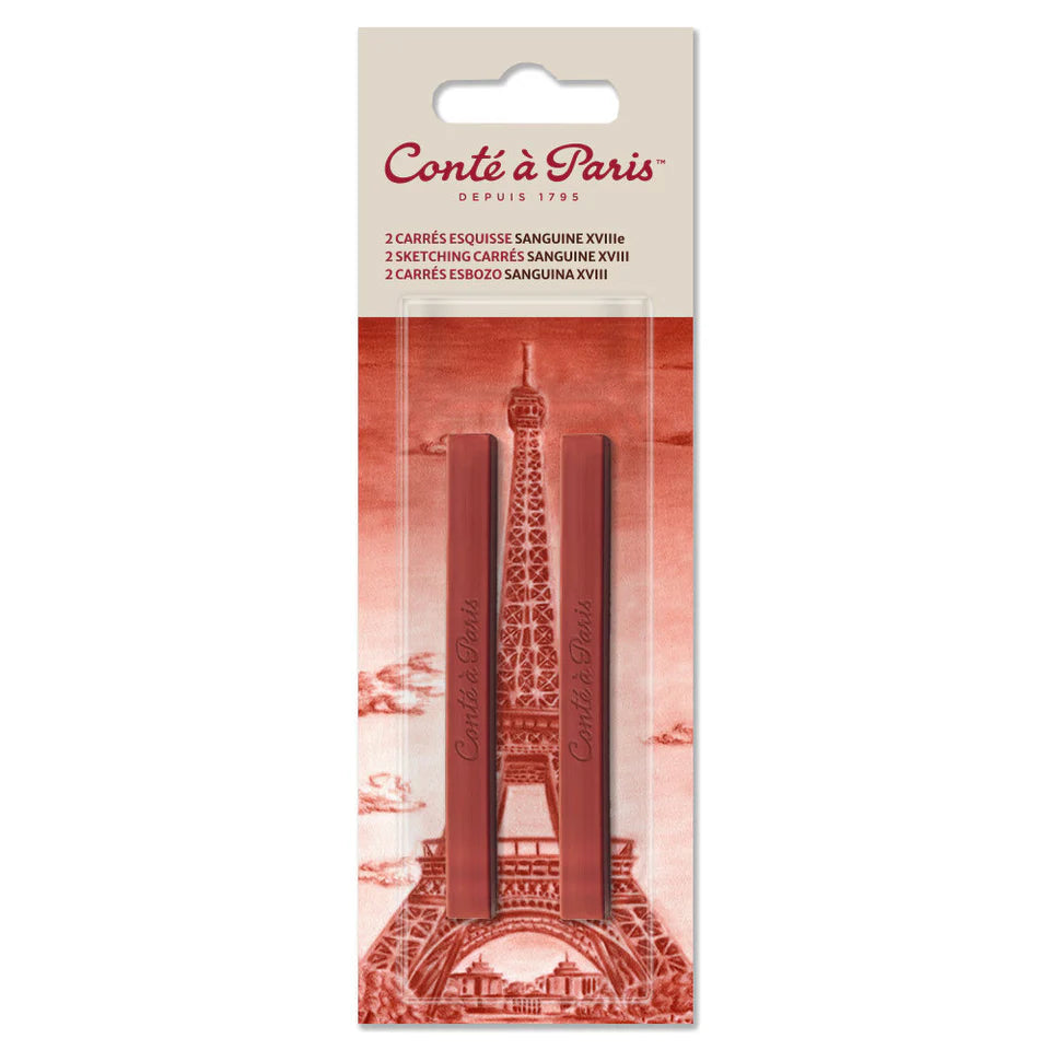 Conte Set of 2 Pierre Noire Sketch Carre Crayons