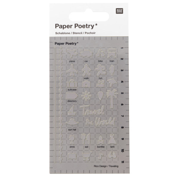 Journaling Stencils Travel