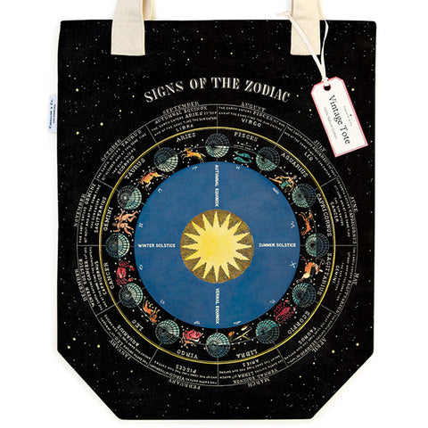 Tote Bag Vintage Inspired Zodiac