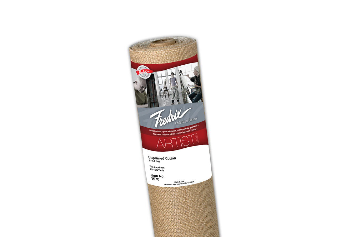 Fredrix 7oz Unprimed Cotton Canvas Rolls