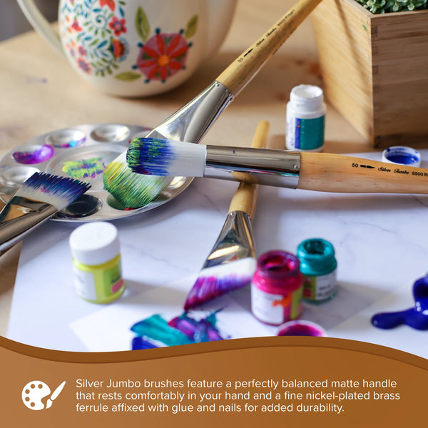 Silver Brush Silver Jumbo Stiff Synthetic Brushes