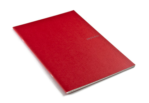 Fabriano EcoQua Notebook Large Staple-Bound Dotted 40 Sheets Red
