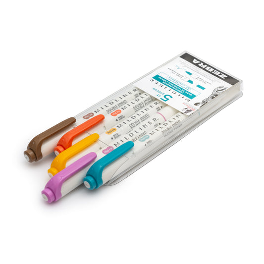 Zebra Sets of 5 Mildliners
