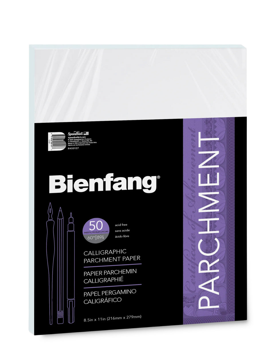 Bienfang 8.5in x 11in White Calligraphic Parchment Pad