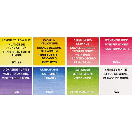Winsor & Newton Artists Watercolors 8 Floral Pocket Set
