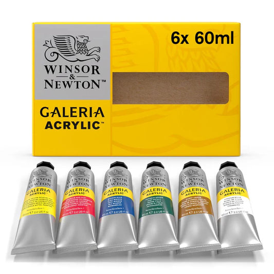 Winsor & Newton 60ml Galeria Acrylic Set of 6
