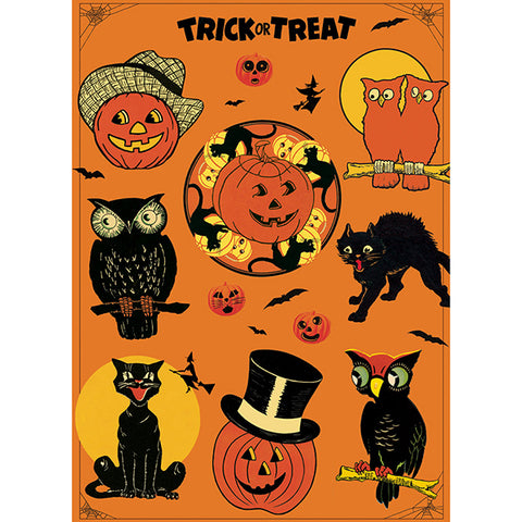 Poster Vintage Inspired Halloween Greetings 4