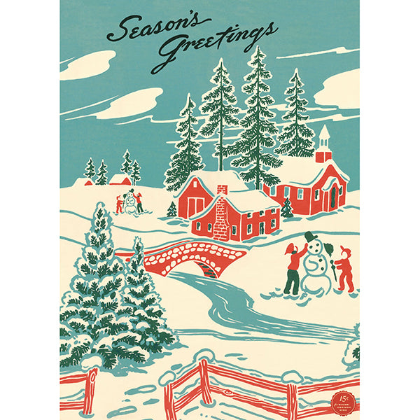 Poster Vintage Inspired Winter Wonderland