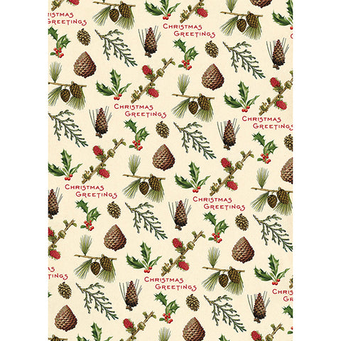 Poster Vintage Inspired Pine Cones