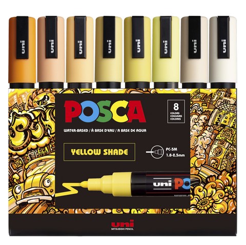 Posca 8-Color Paint Marker Sets