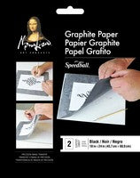 Speedball 18in x 24in Mona Lisa Black Graphite Paper 2 Sheets