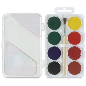 Jack Richeson 8 Pan Watercolor Set with Brush