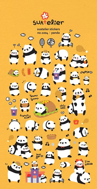 Cute Stickers Puffy Panda