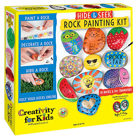 Creativity For Kids Hide and Seek Rock Painting Art Kit
