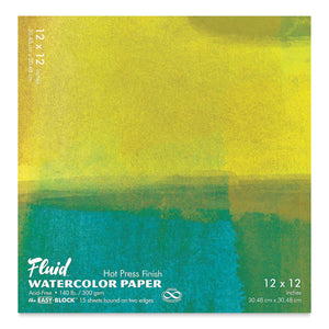 Fluid Watercolor Block Hot Press 12x12