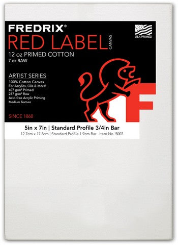 TF Standard Stretched Canvas Red Label 5x7
