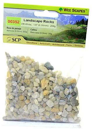 Landscape Rock 1/4" Off White 200g Bag