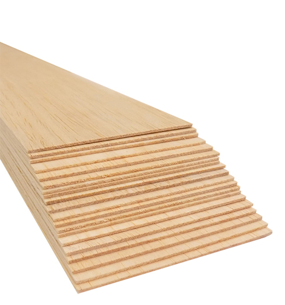 Balsa Wood Strips, 1/8x3/4x36