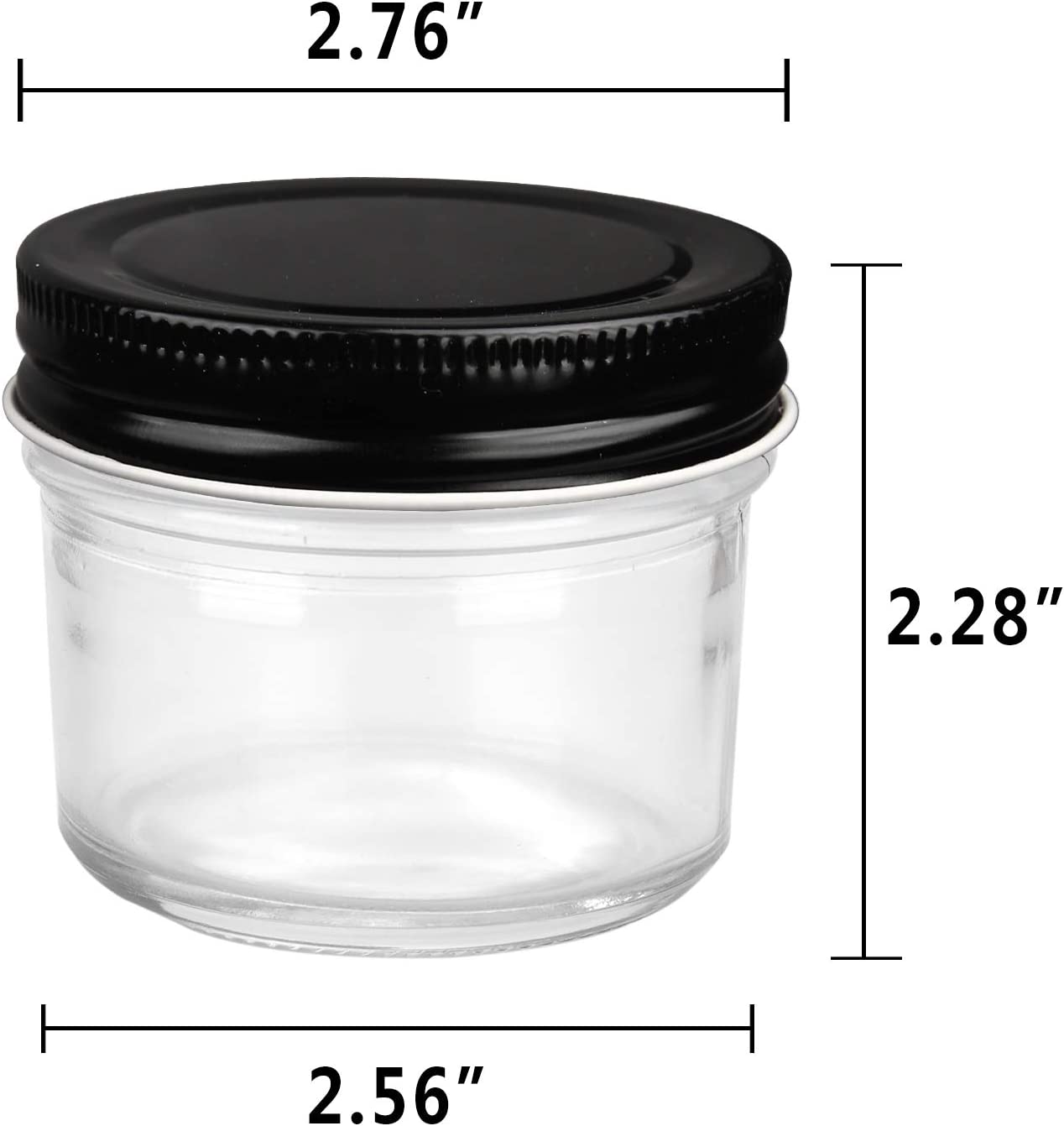 Posners 4oz Glass Jar With Lid