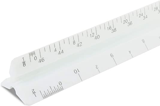 Scale Triangular Economy Inch and Metric B