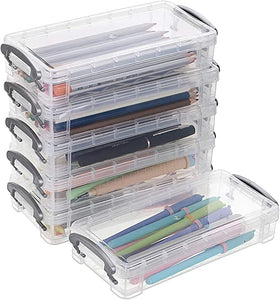 Pencil Box with Latches Clear – Posner's Art Store