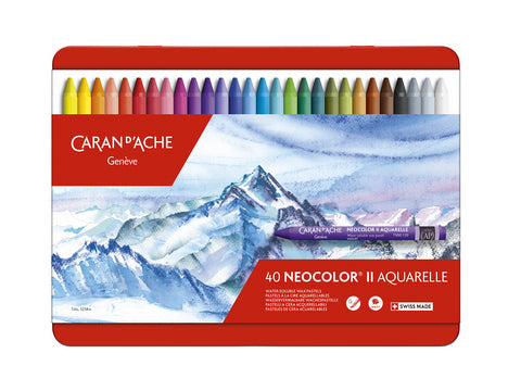 Caran D'Ache Classic Neocolor II Aquarelle Metal Box Sets