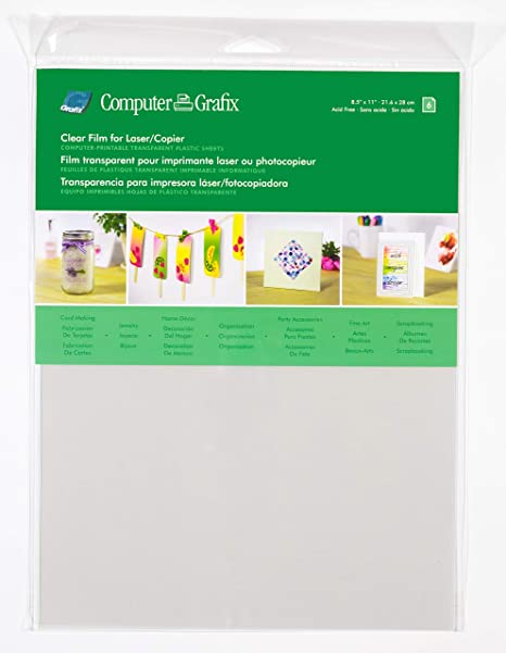Grafix 8.5in x 11in Clear Laser/Copier Film