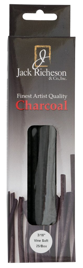 Jack Richeson 25 Pack Natural Vine Charcoal