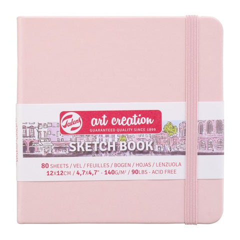 Art Creation Sketchbook 140g Pastel Pink Cover 12cm x 12cm