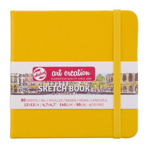 Art Creation Sketchbook 140g Golden Yellow Cover 12cm x 12cm