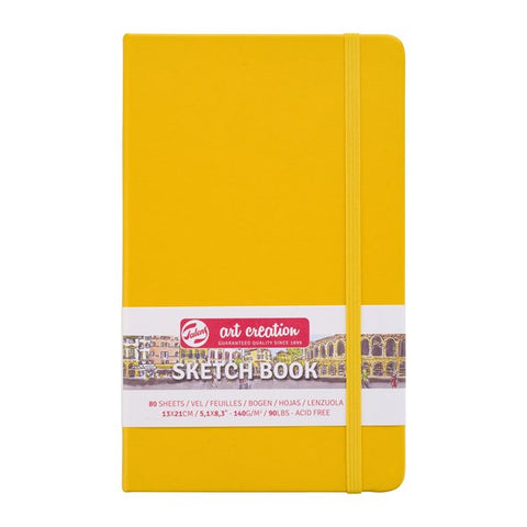 Art Creation Sketchbook 140g Golden Yellow Cover 13cm x 21cm