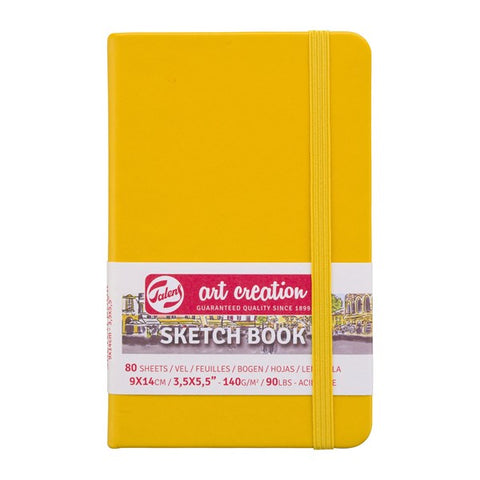 Art Creation Sketchbook 140g Golden Yellow Cover 9cm x 14cm