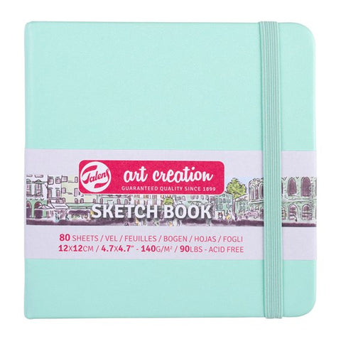 Art Creation Sketchbook 140g Fresh Mint Cover 12cm x 12cm