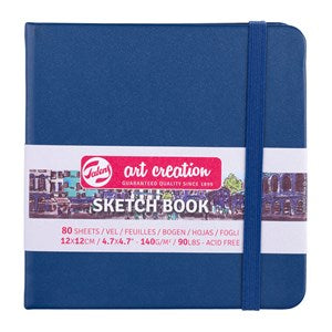 Art Creation Sketchbook 140g Navy Cover 12cm x 12cm