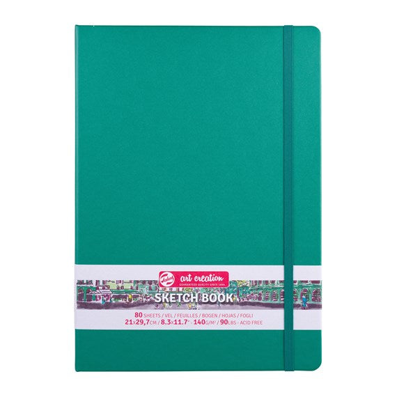 Art Creation Sketchbook 140g Forest Green Cover 21cm x 29.7cm (A4)