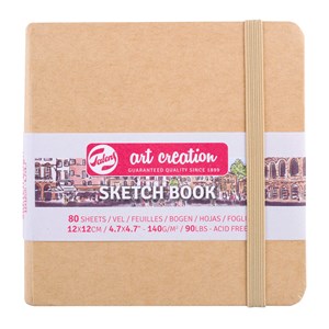 Art Creation Sketchbook 140g Kraft Cover 12cm x 12cm