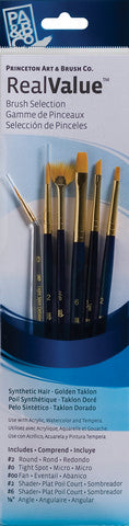 Princeton Brush Set Gold Taklon 9133