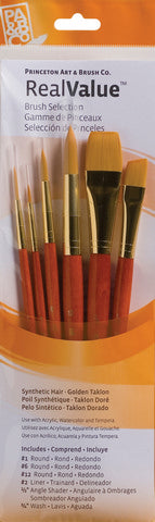 Princeton Brush Set Golden Taklon 9153