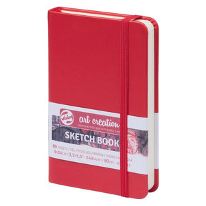 Art Creation Sketchbook 140g Red Cover 9cm x 14cm