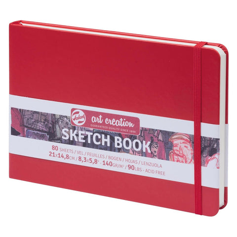 Art Creation Sketchbook 140g Red Cover 21cm x 14.8cm (A5)