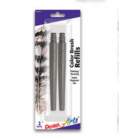 Color Brush Pen Refill Ink Cartridges 2 Pack Sepia