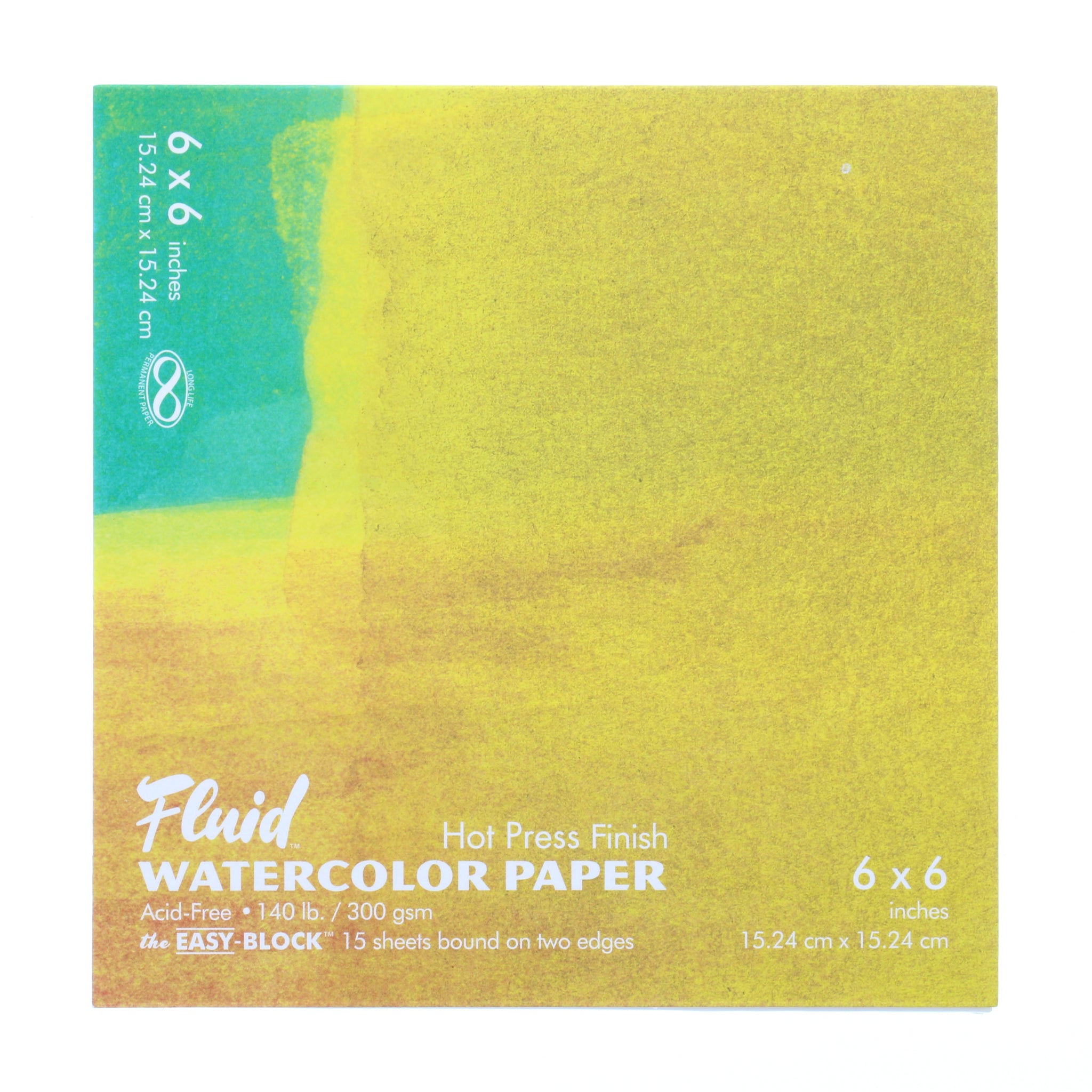 Fluid Watercolor Block Hot Press 6x6 – Posner's Art Store