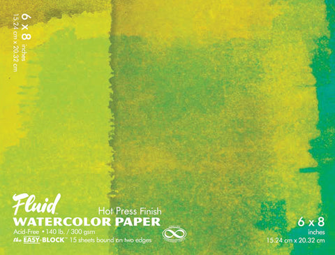 Fluid Watercolor Block Hot Press 6x8