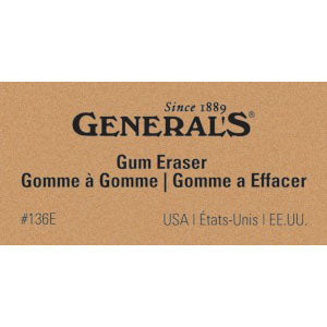 General Pencil Art Gum Eraser 1" x 2"