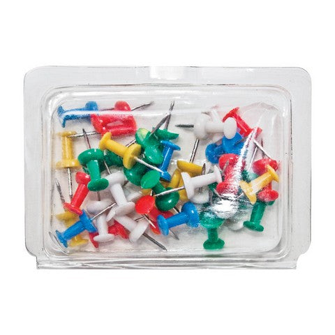 Advantus Set of 40 3/8in Plastic Push Pins