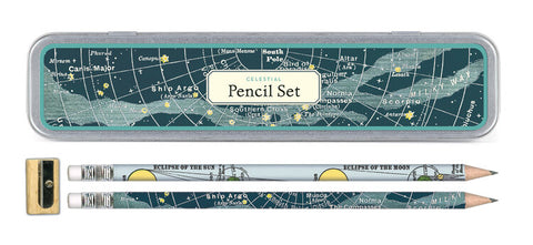 Tin Pencil Sets Vintage Inspired Celestial